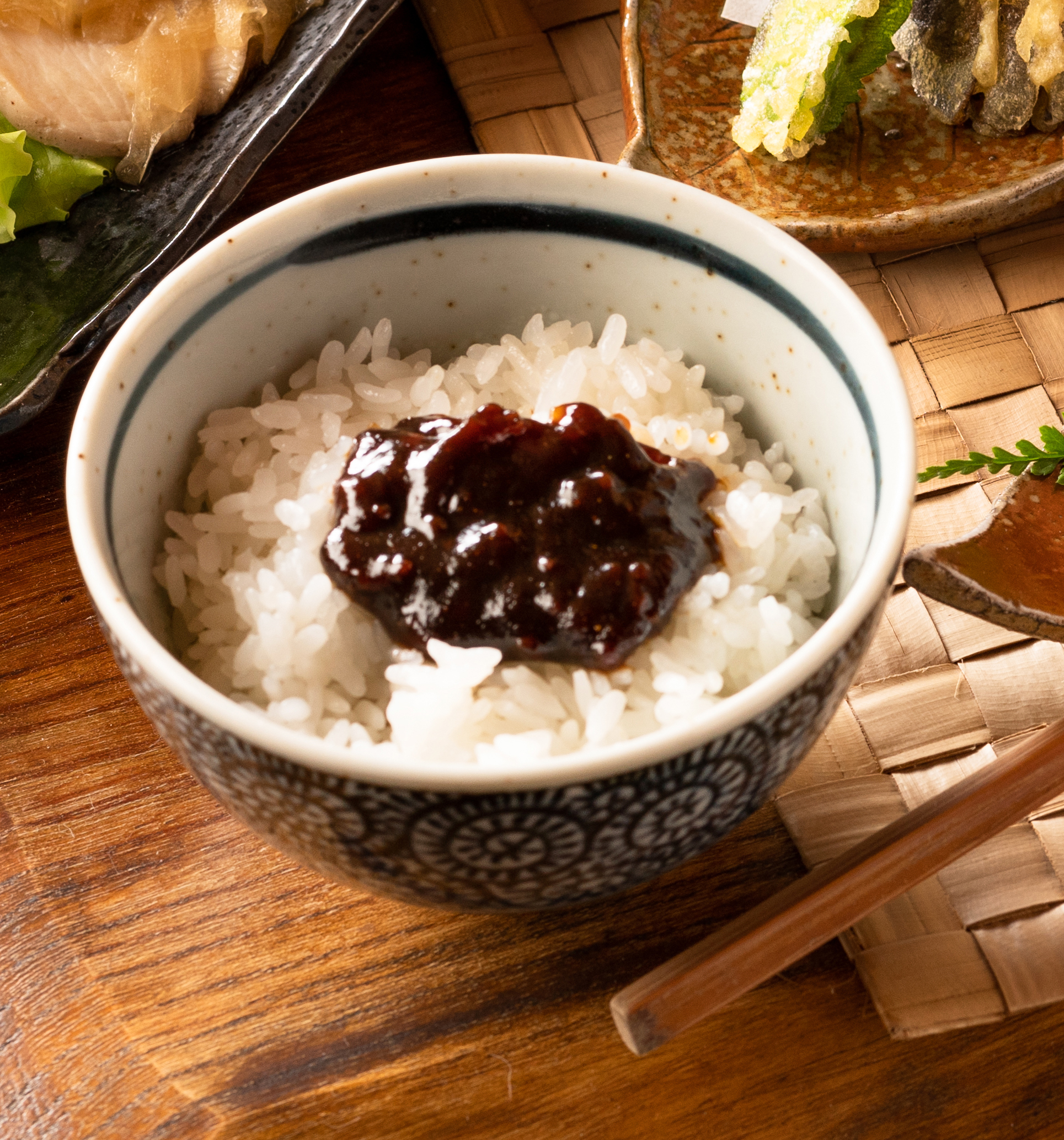 にんにく味噌とご飯